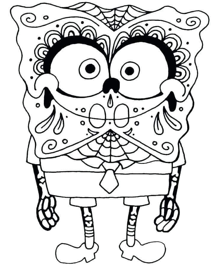 Free Printable Day Of The Dead Coloring Pages