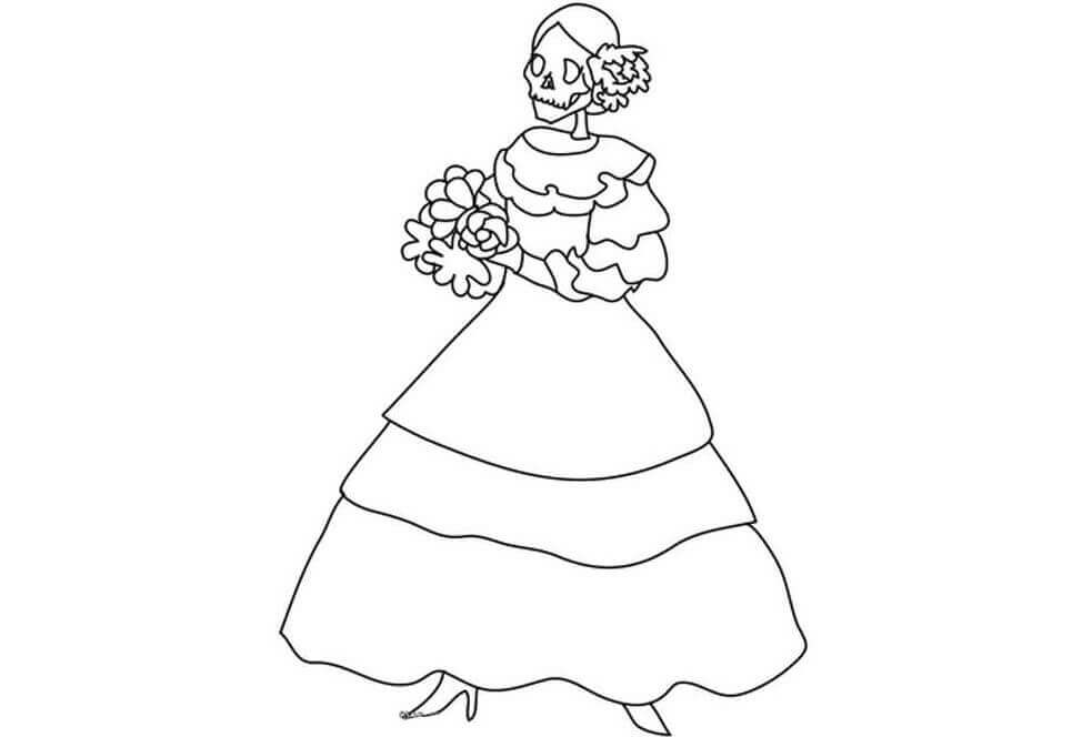 Day Of The Dead Coloring Sheets To Print