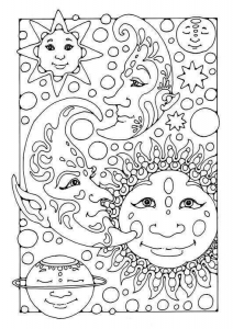 Free Printable Eclipse Coloring Pages (Solar And Lunar Eclipse)