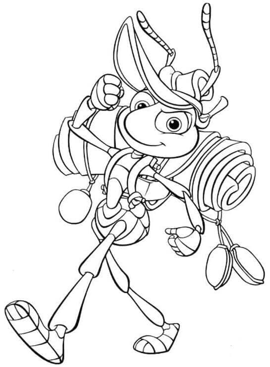 Flik Camping Coloring Picture