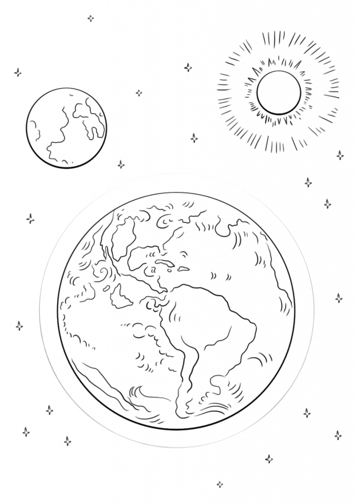 Free Printable Eclipse Coloring Pages (Solar And Lunar Eclipse)