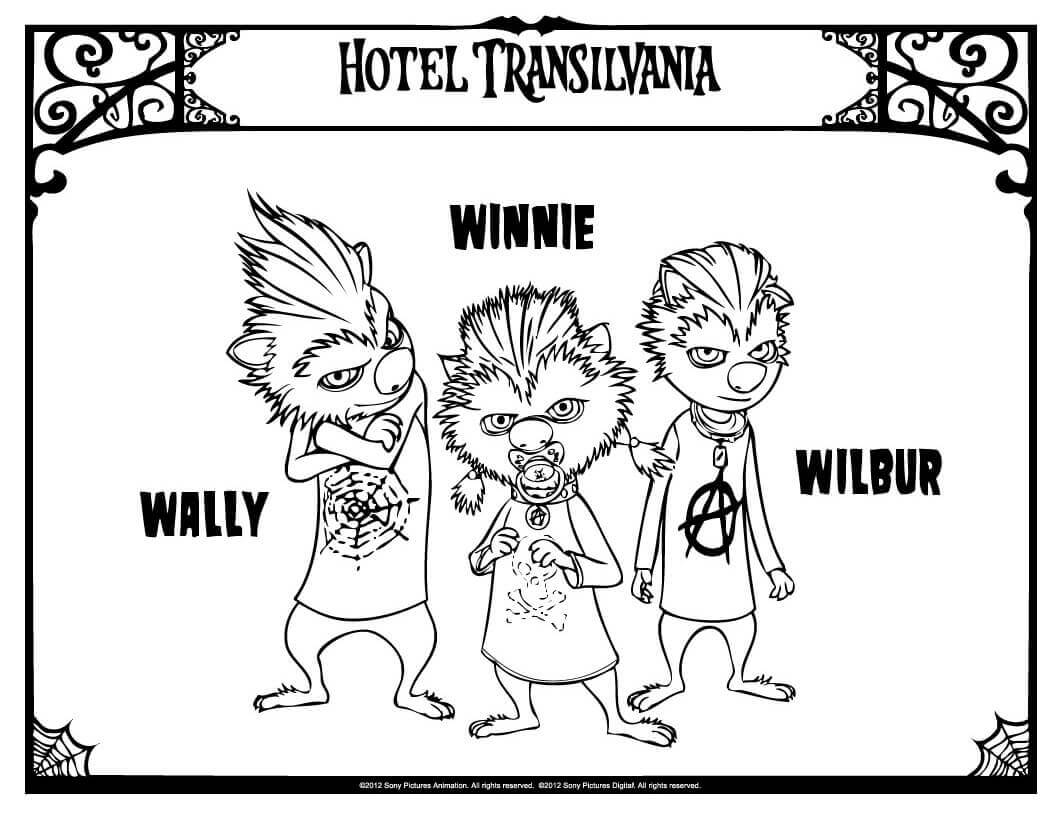 free printable hotel transylvania 3 coloring pages