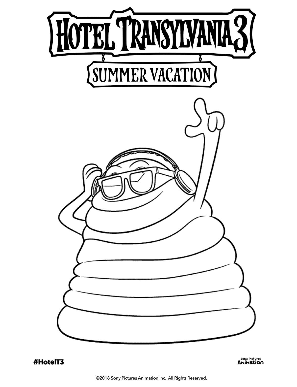 Jell O Blobby Hotel Transylvania 3 Coloring Pages To Print