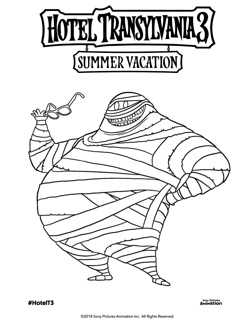 Hotel Transylvania Coloring Pages Blobby Costume