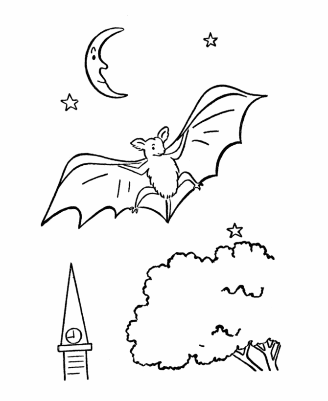 Download 30 Free Bat Coloring Pages Printable