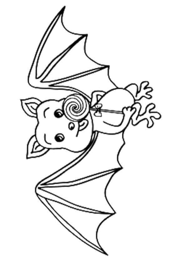 Bat - Free Colouring Pages