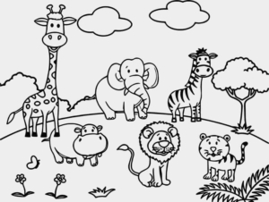 free printable zoo coloring pages for kids