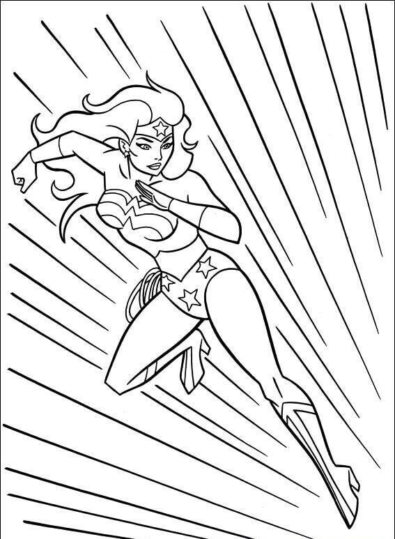 DC Wonder Woman Coloring Pages