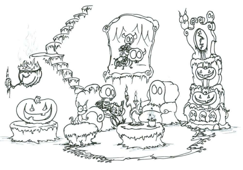25 Free Printable Haunted House Coloring Pages For Kids