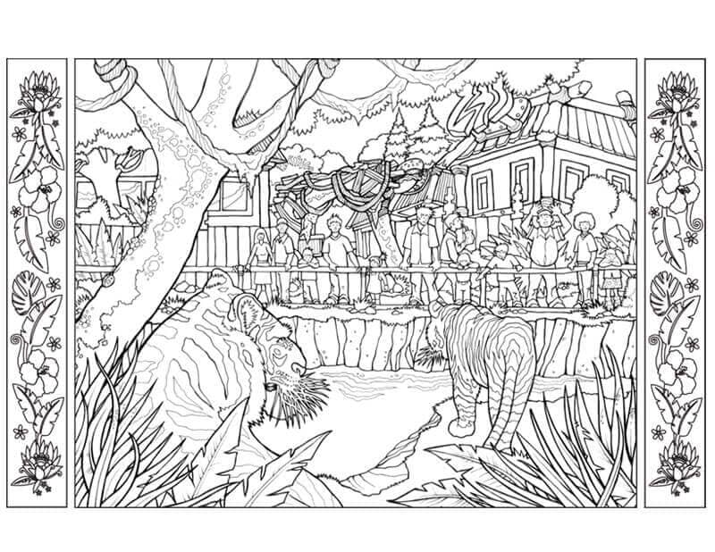 free printable zoo coloring pages for kids