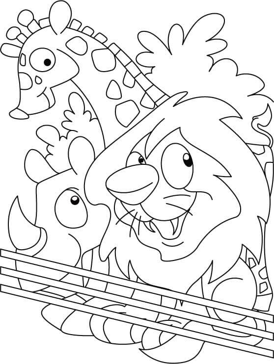 zoo animal coloring pages for kids printable