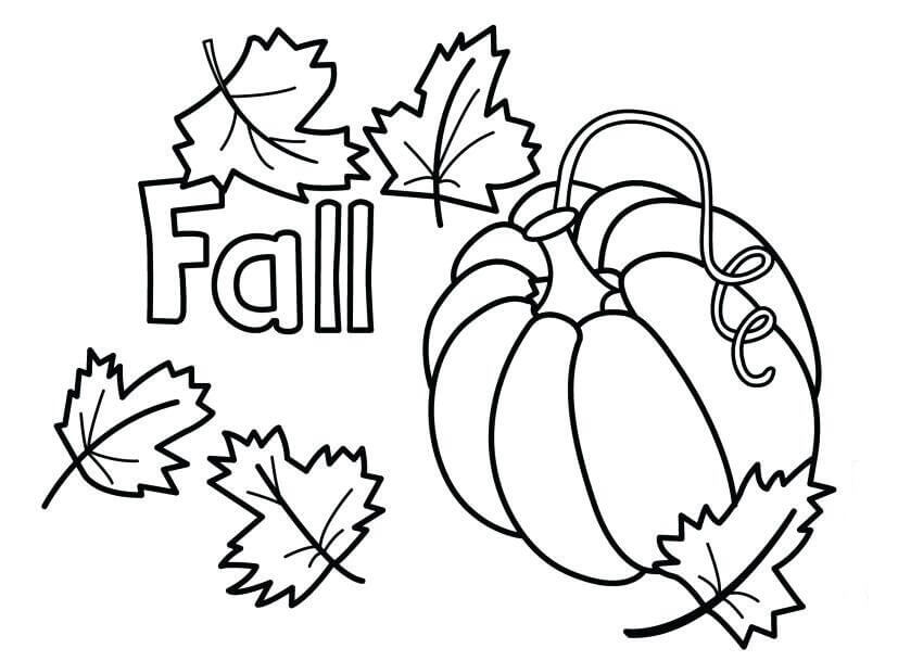 Fall Pumpkin Coloring Pages