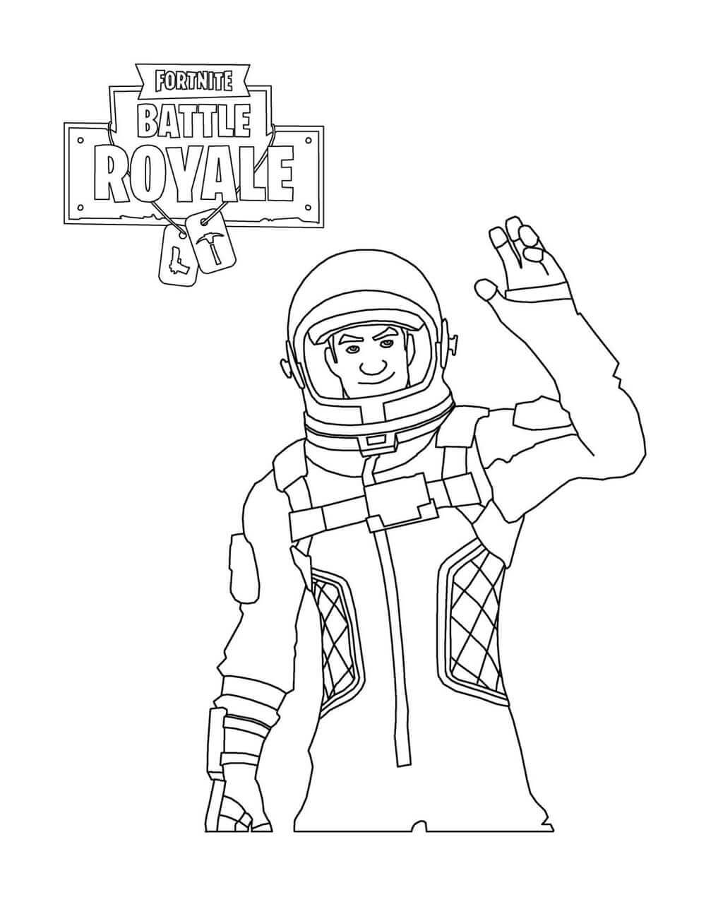 Fortnite Coloring Pictures Astronaut