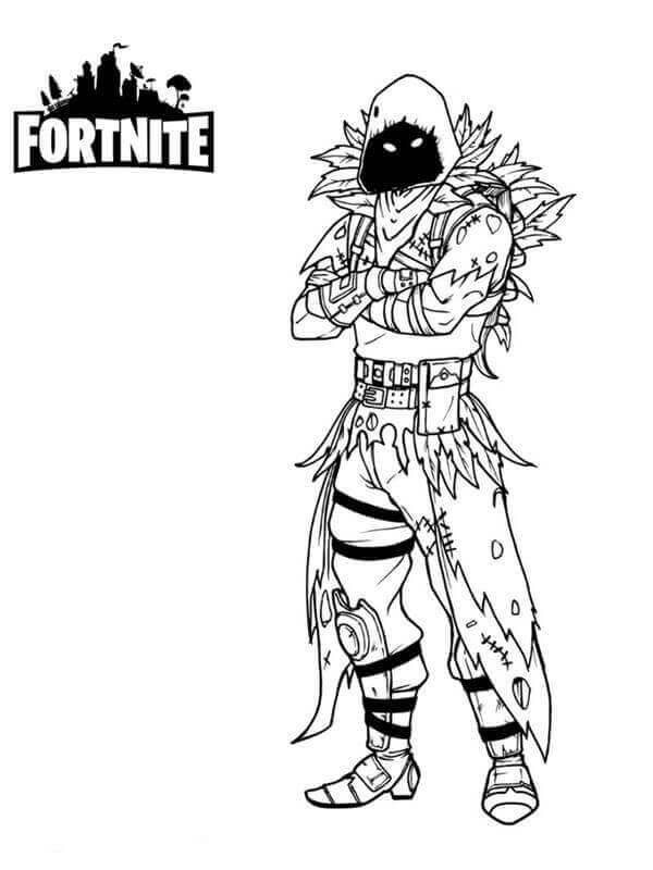 Fortnite Raven Coloring Pages