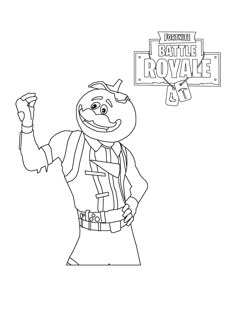Free Fortnite Coloring Pages