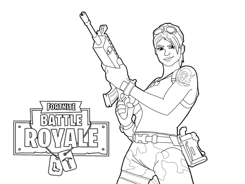 34 Free Printable Fortnite Coloring Pages