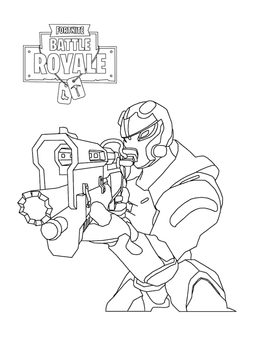 Free Printable Fortnite Coloring Pages Soldier