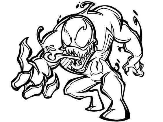 15 free printable venom coloring pages