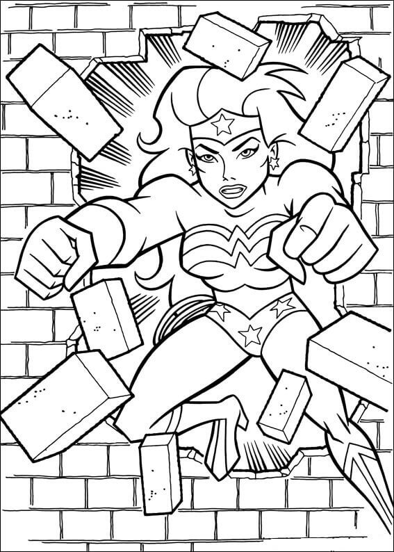 Free Printable Wonder Woman Coloring Pictures