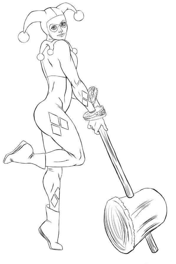 Harley Quinn Coloring Online