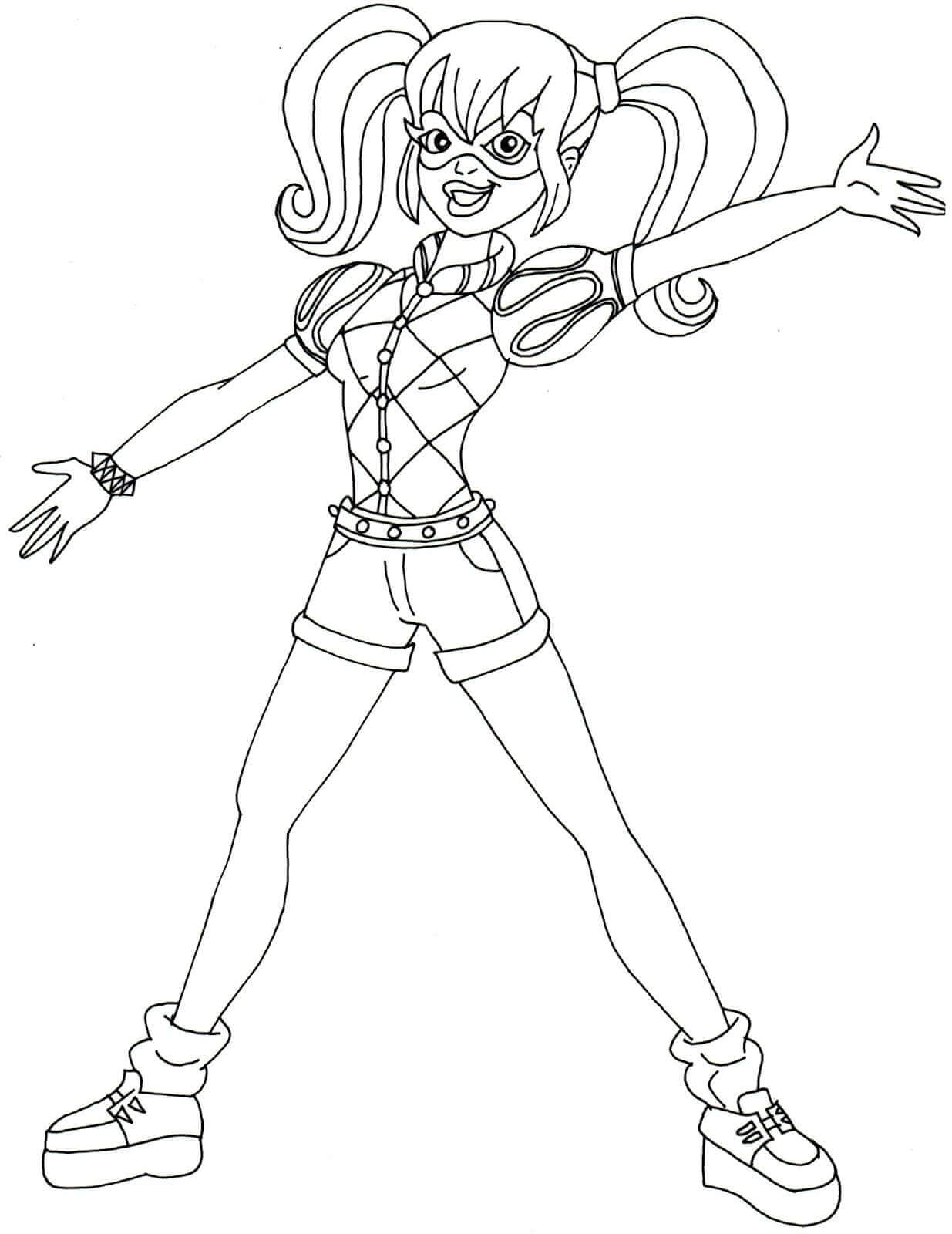Harley Quinn Coloring Pictures