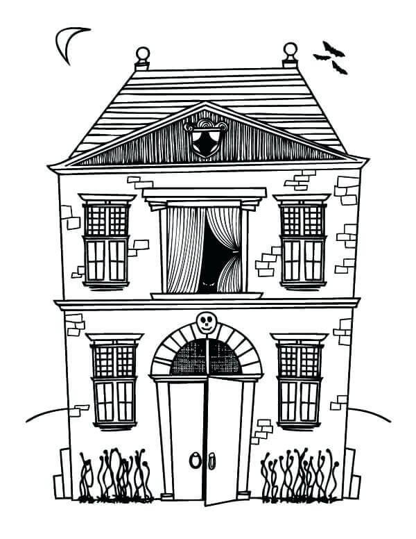 25 Free Printable Haunted House Coloring Pages For Kids
