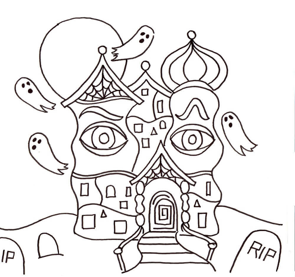 Haunted Mansion Coloring Pictures