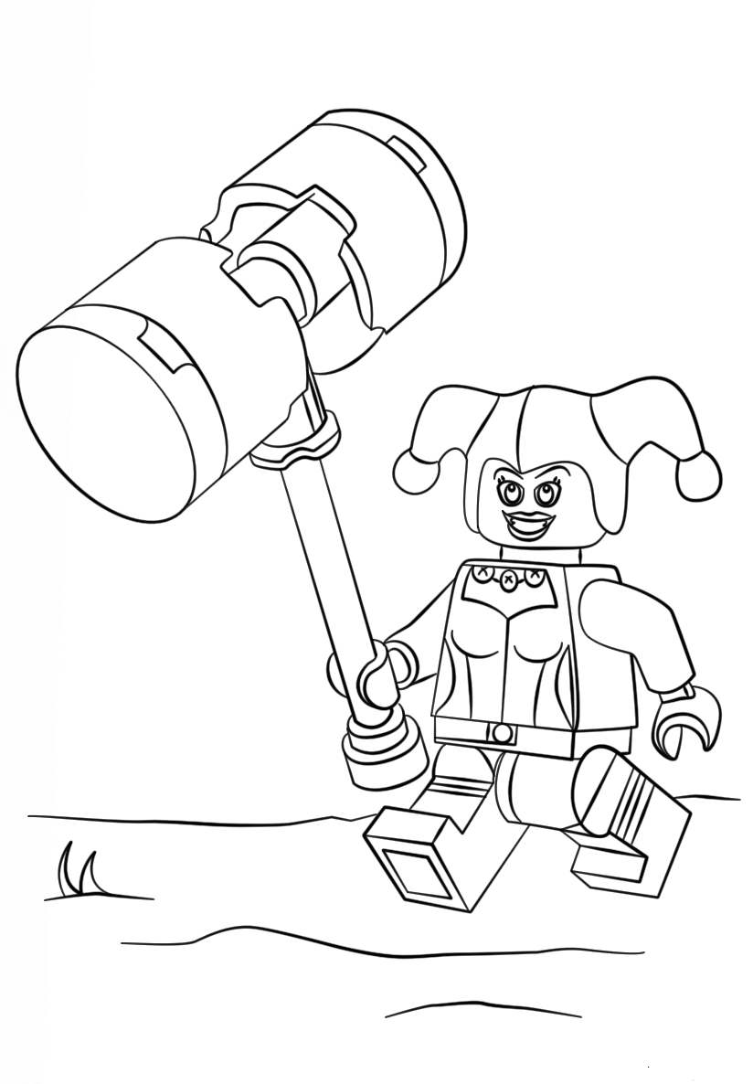 Lego Harley Quinn Coloring Pages