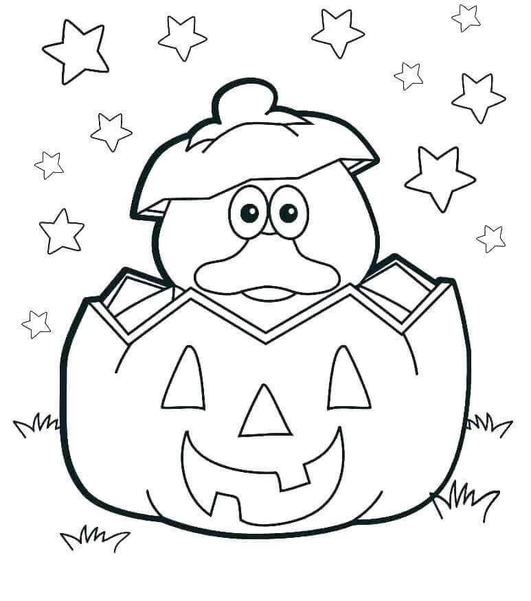 Pumpkin Coloring Pictures To Print