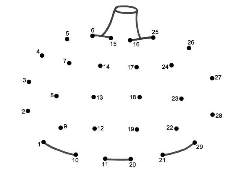 Pumpkin Connect The Dots Coloring Page