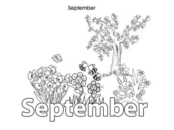 15 Free Printable September Coloring Pages