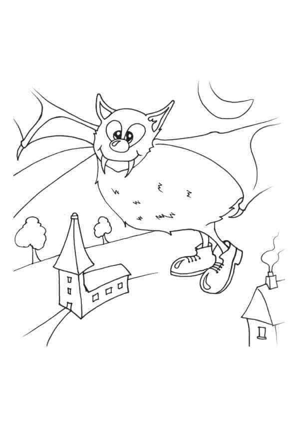 Vampire Bat Coloring Pages