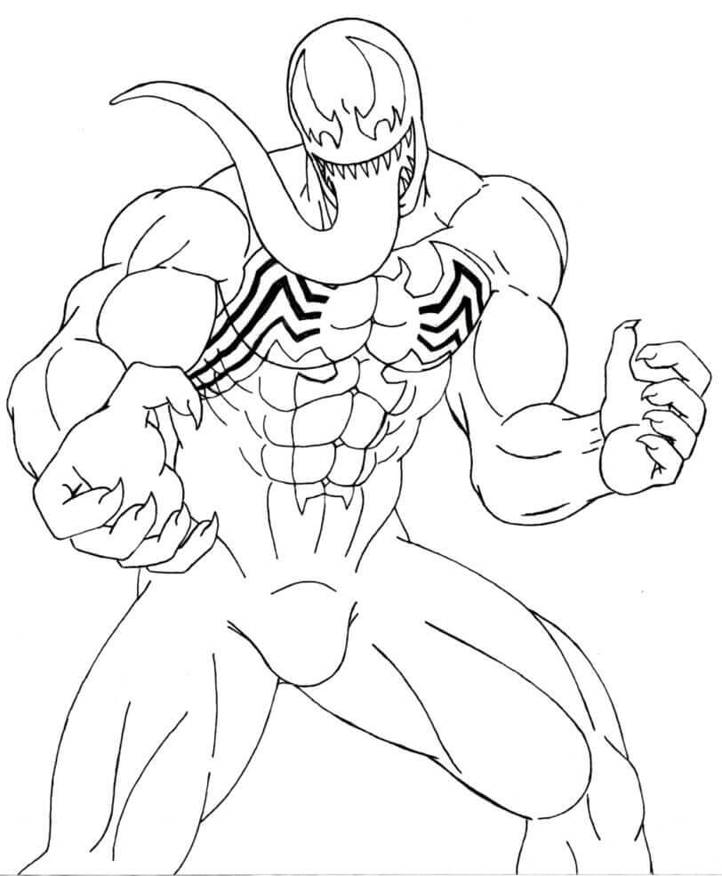 15 Free Printable Venom Coloring Pages