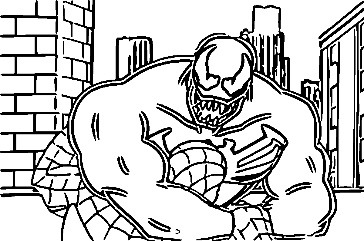 20 Free Printable Venom Coloring Pages