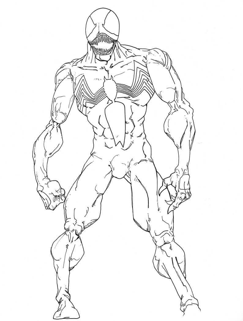 Venom Coloring Sheets