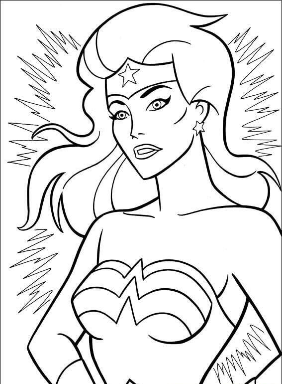 Wonder Woman Comic Coloring Pages
