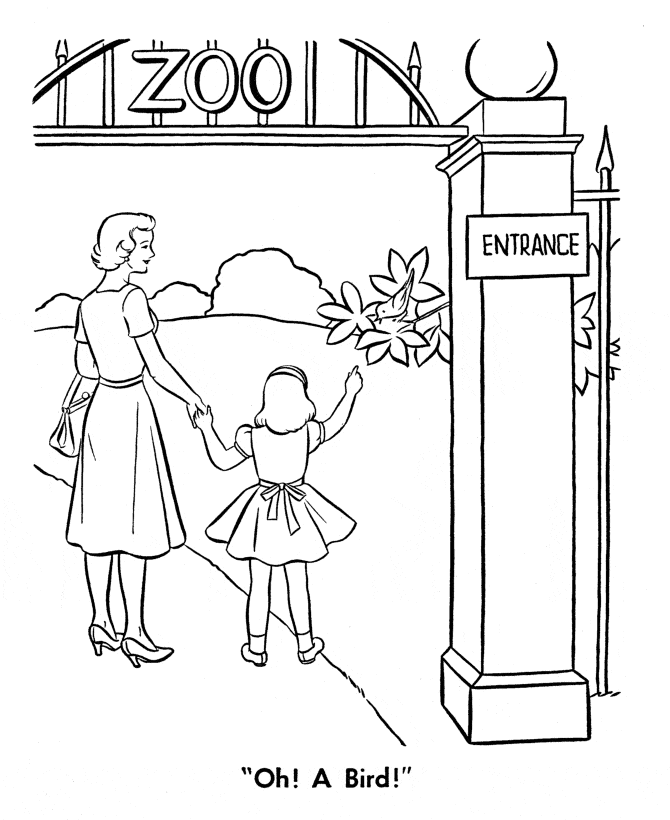 Zoo Animal Coloring Pages For Preschoolers