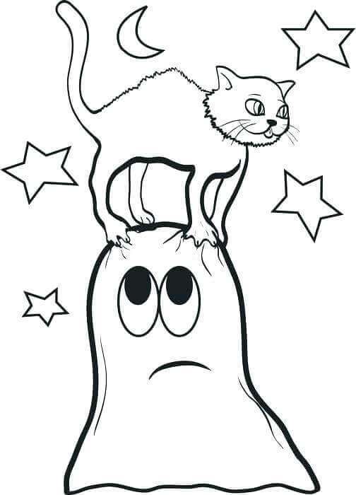 Download 30 Free Ghost Coloring Pages Printable