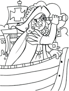 20 Free Printable Columbus Day Coloring Pages – ScribbleFun