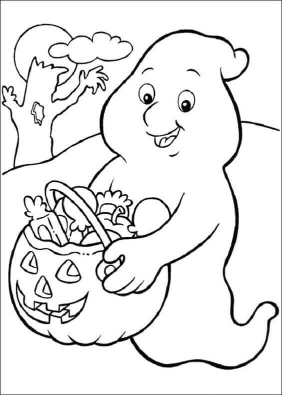 30 Cute Halloween Coloring Pages For Kids