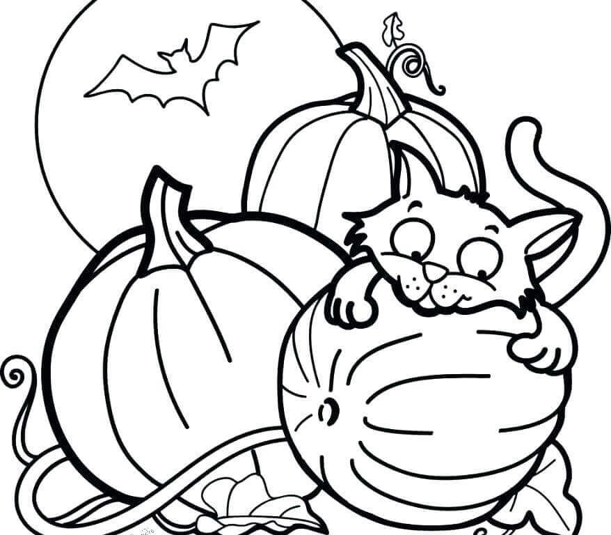 30 Cute Halloween Coloring Pages For Kids