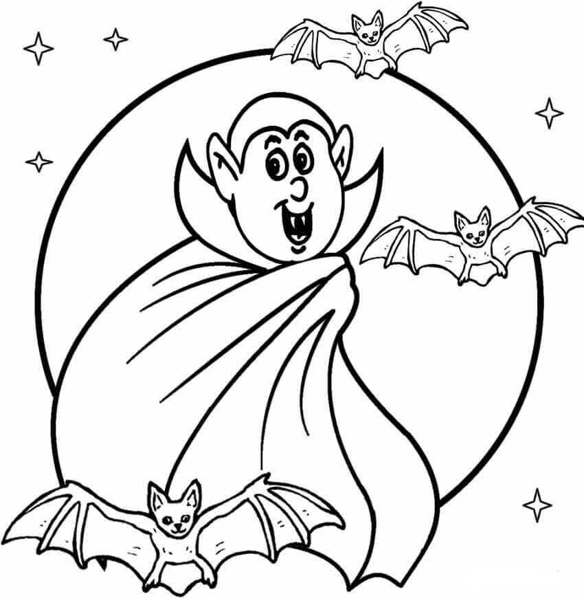 30 Free Printable Vampire Coloring Pages