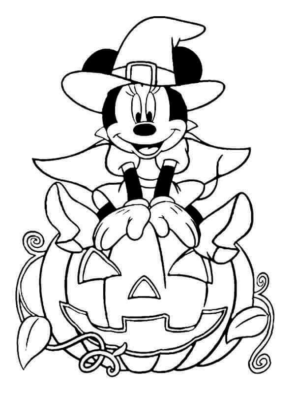 30 Free Printable Disney Halloween Coloring Pages