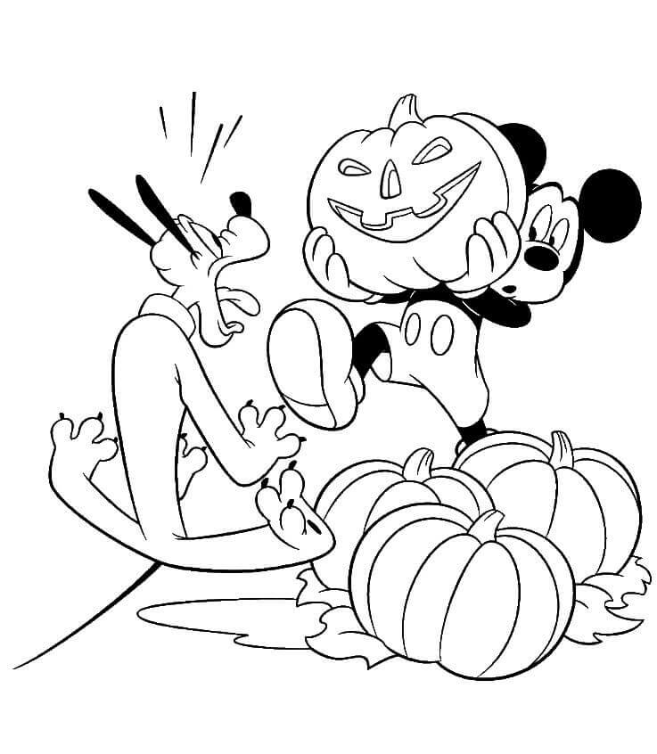 Disney Halloween Coloring Images