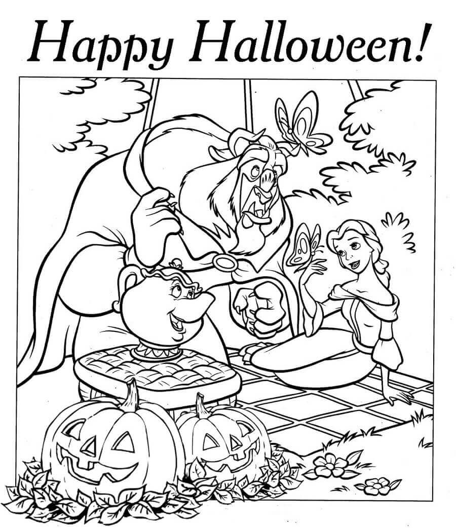 30 Free Printable Disney Halloween Coloring Pages