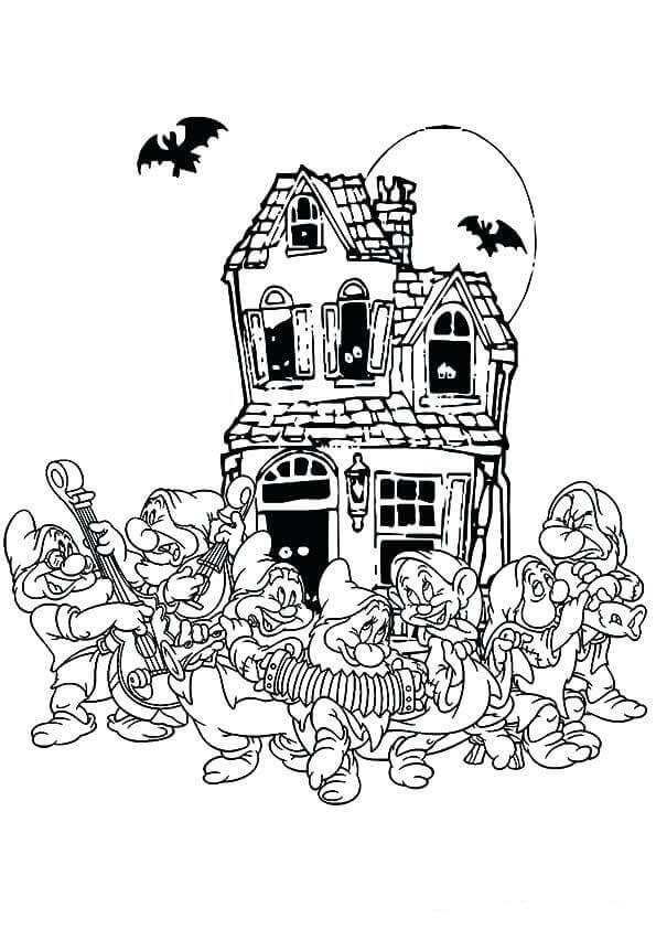 Disney Halloween Coloring Pages Free Printable