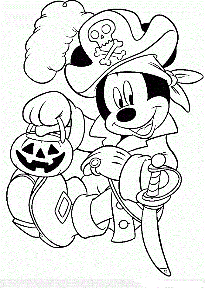 Disney Halloween Coloring Pages Free