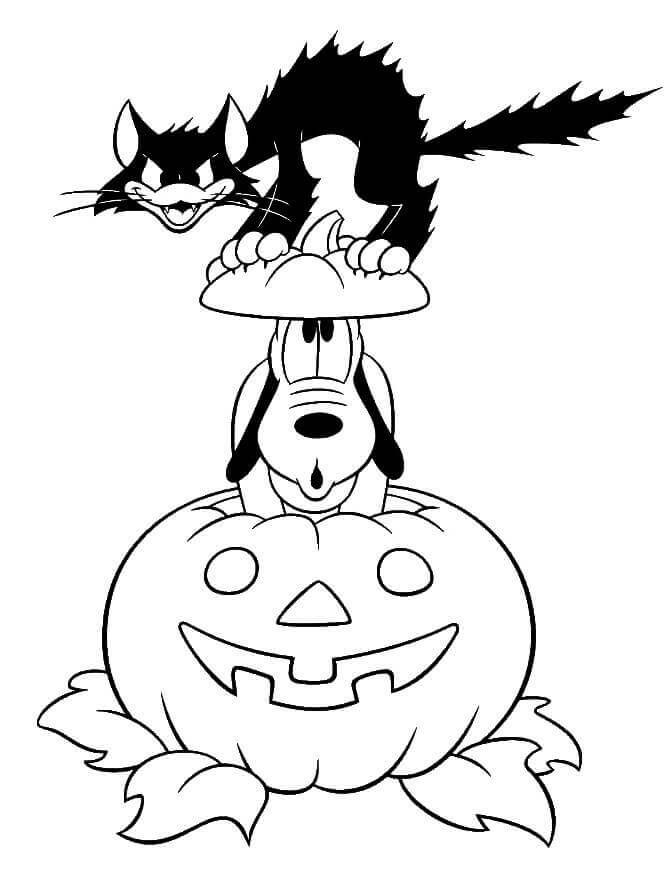 Disney Halloween Coloring Pictures Printable