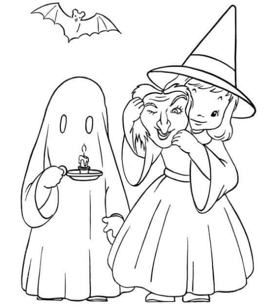 Draw So Cute Halloween Coloring Pages
