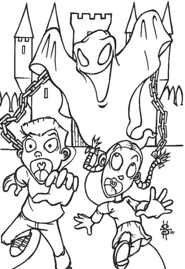 30 Free Ghost Coloring Pages Printable